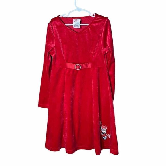 Disney Minnie Mouse Red Holiday Dress - Picture 1 of 9